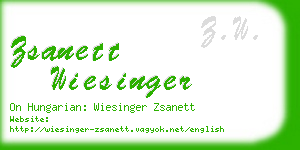 zsanett wiesinger business card